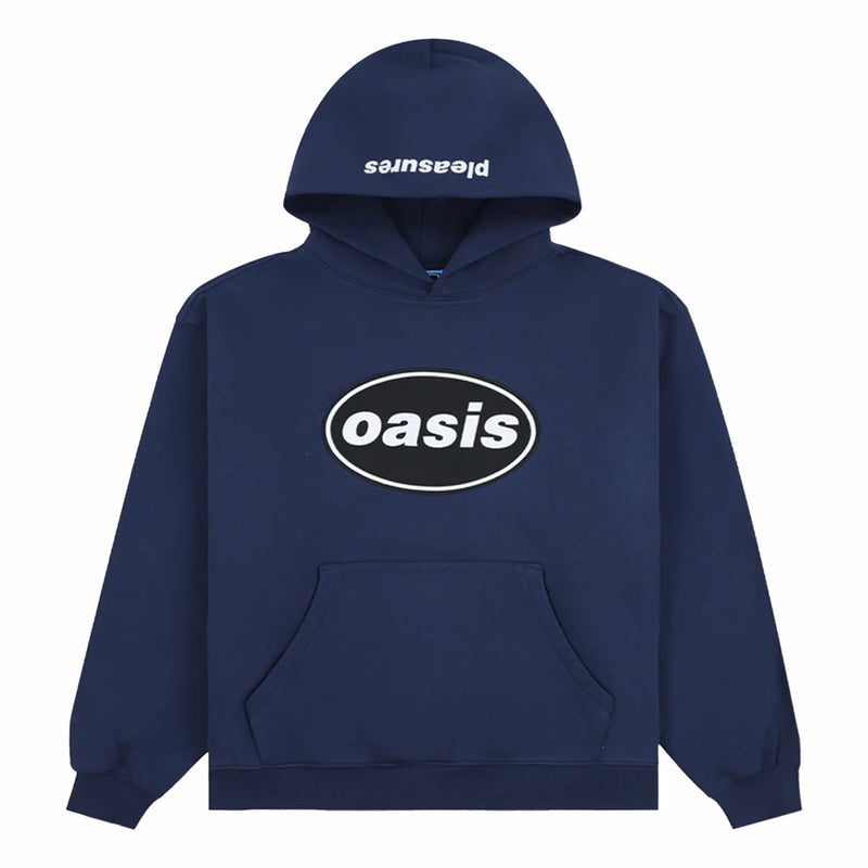Pleasures x Oasis Knebworth Hoodie (Navy) - August Shop