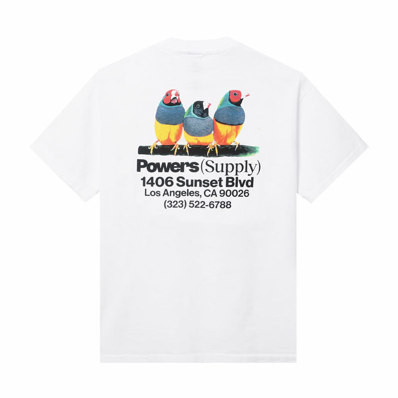 Powers Supply Birds Tee (White) - August Shop
