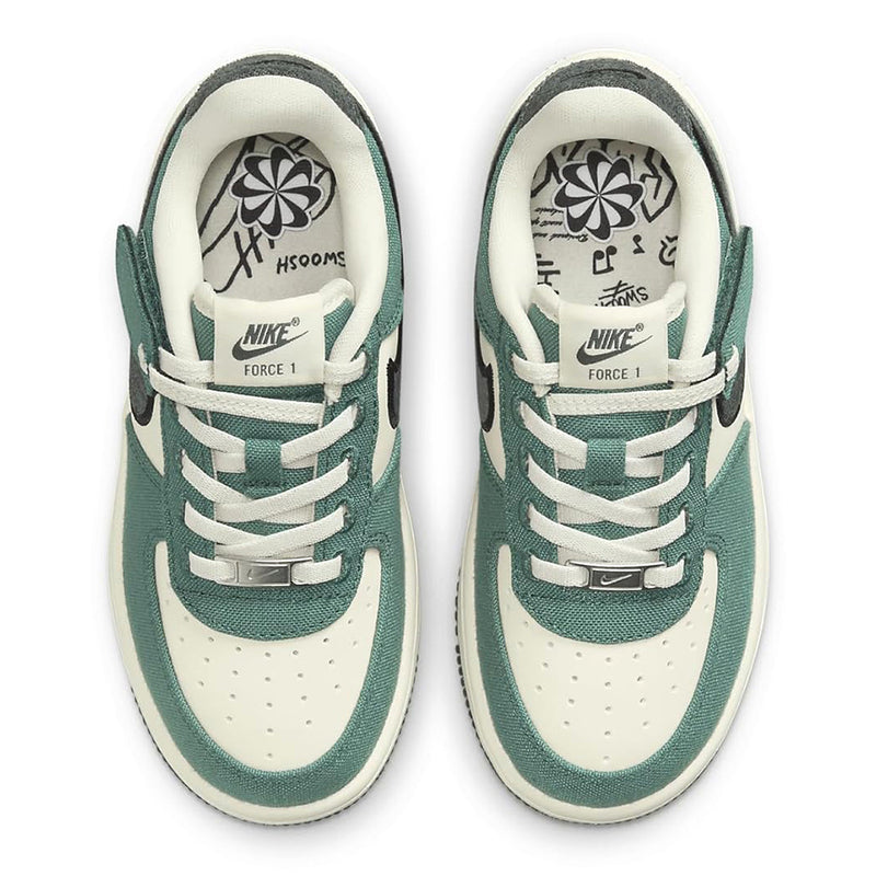 Preschool Air Force 1 Low EasyOn LV8 3 Coconut Milk/Vintage Green (HJ4293 100)