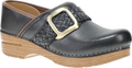 Quarter turn view Women's Dansko Footwear style name Pro Braided Clog in color Black. Sku: 10600026112