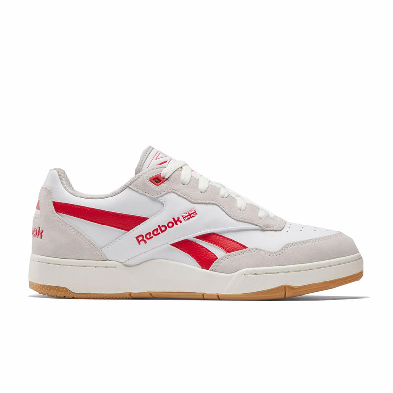 Reebok Men's BB 4000 II (White/Luxe Grey/Vector Red) - August Shop