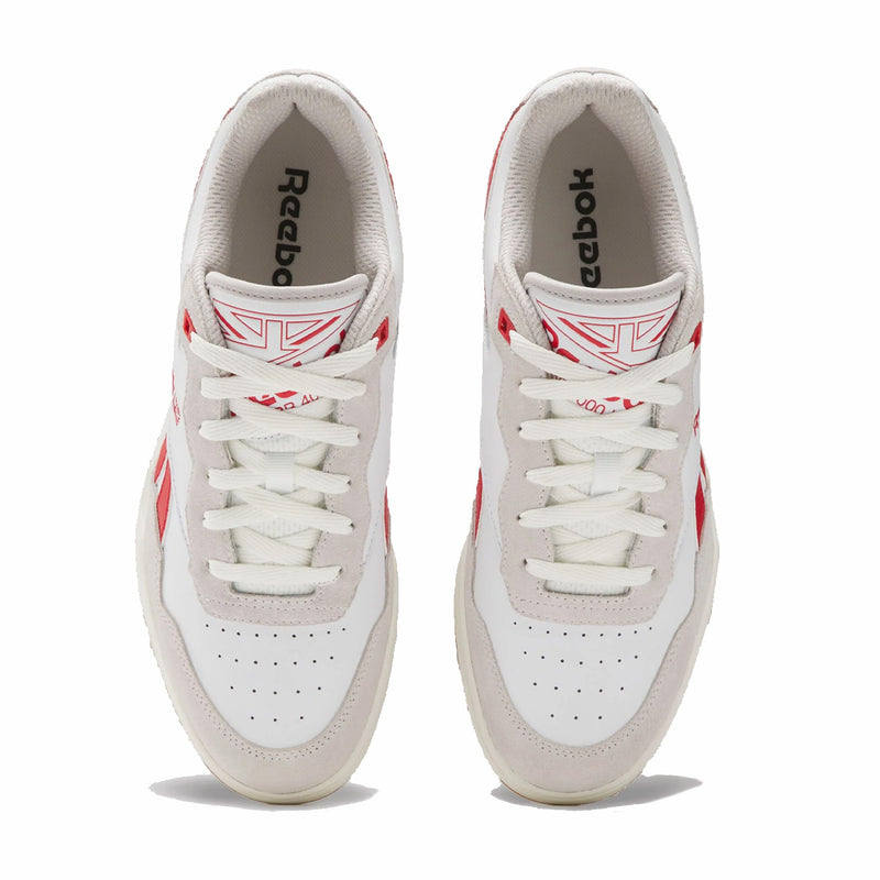 Reebok Men's BB 4000 II (White/Luxe Grey/Vector Red) - August Shop
