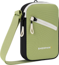 Quarter turn view Women's Sherpani Hand Bag style name Rogue in color Palm. Sku: 26-ROGUE03110