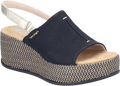 Quarter turn view Women's Rieker Footwear style name Rose 60 in color Schwarz/ Palegold. Sku: 69460-00