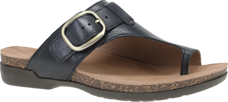 Quarter turn view Women's Dansko Footwear style name Rylee in color Black. Sku: 6031025300