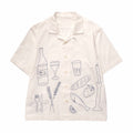 Service Works Light Twill Picnic Short Sleeve Shirt (Off White) - August Shop
