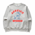 Service Works Organic Chefswear Crewneck (Marl Grey) - August Shop