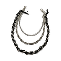 SILVER & BLACK CHAIN