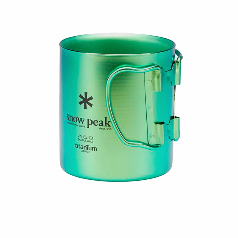 Snow Peak Ti-Single Wall 450 Cup (Ocean Green) - August Shop