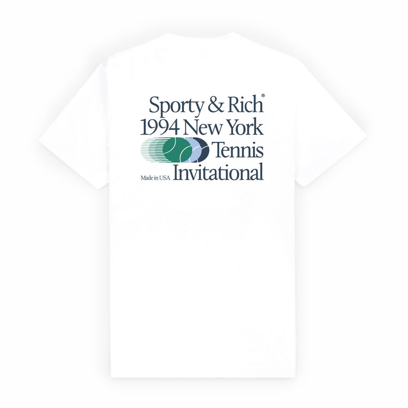Sporty & Rich Men's Invitational T-Shirt (White) - August Shop
