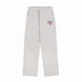Sporty & Rich Men's Nautical Embroidered Wide Sweatpant (Heather Gray) - August Shop
