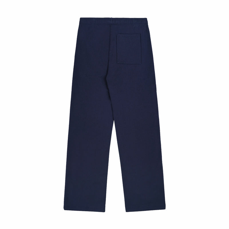 Sporty & Rich Men's Syracuse Wide Sweatpants (Dark Navy/Ecru) - August Shop