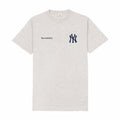 Sporty & Rich Men's Yankees Curve T-Shirt (Heather Grey/Navy) - August Shop