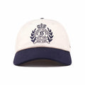 Sporty & Rich NY Crest Wool Hat (Ecru/Dark Navy) - August Shop