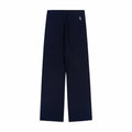 Sporty & Rich Women's SRC Ribbed Trousers (Navy/White) - August Shop