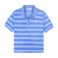 Sporty & Rich Women's SRC Terry Polo (Juniper Striped) - August Shop