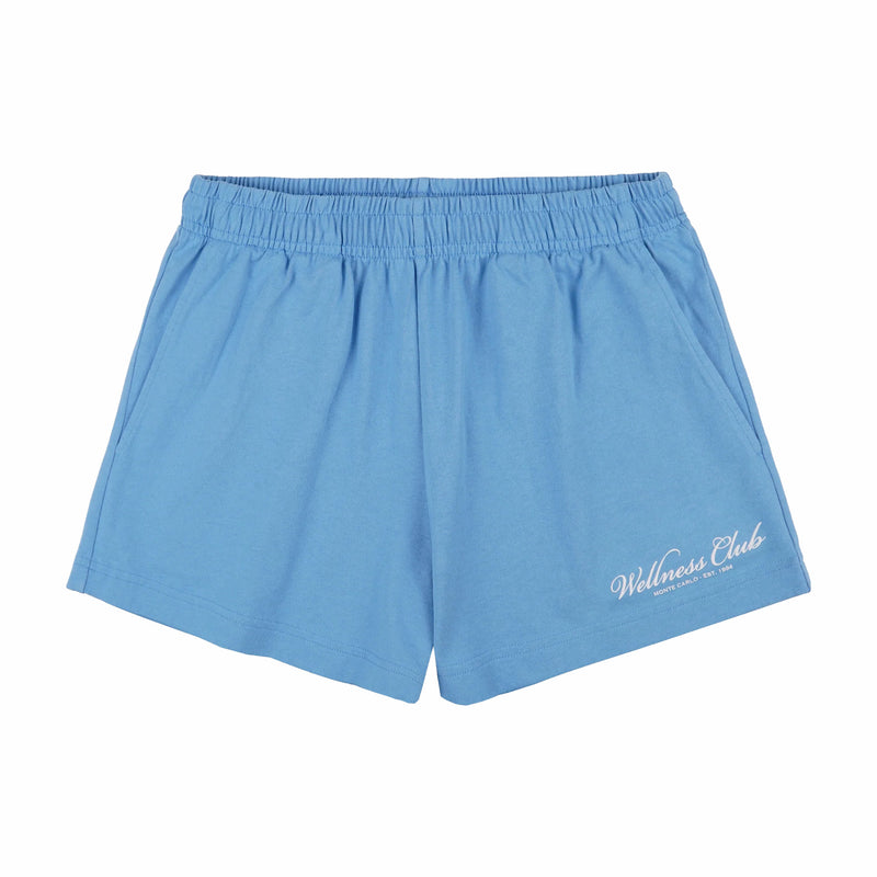 Sporty & Rich Women's Wellness Club Disco Short (Juniper/White) - August Shop