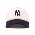 Sporty & Rich Yankees Serif Wool Hat (Ecru/Dark Navy) - August Shop