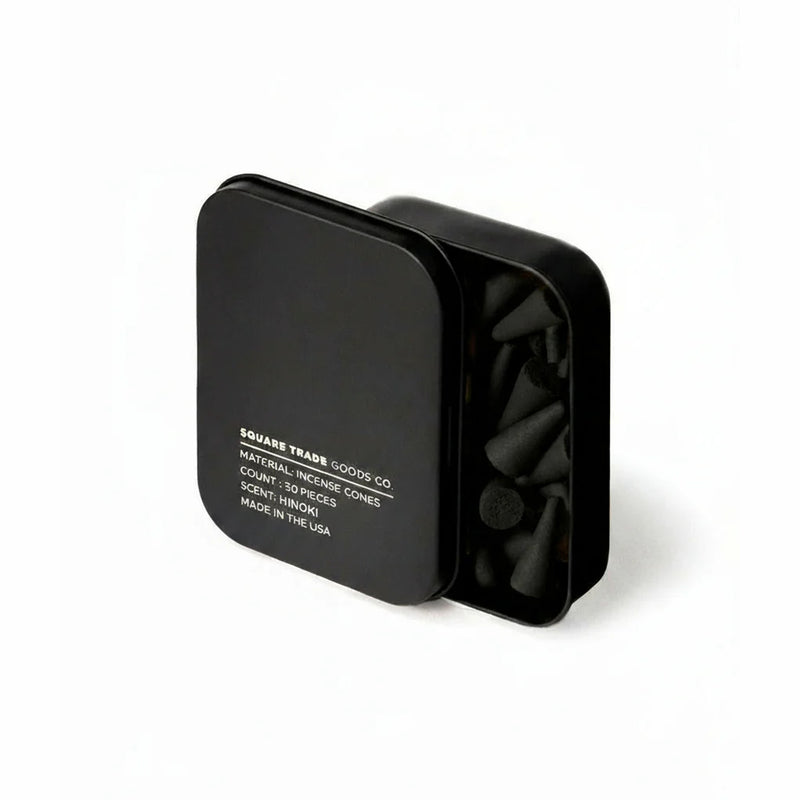 Square Trade Goods Hinoki Incense Cones - August Shop