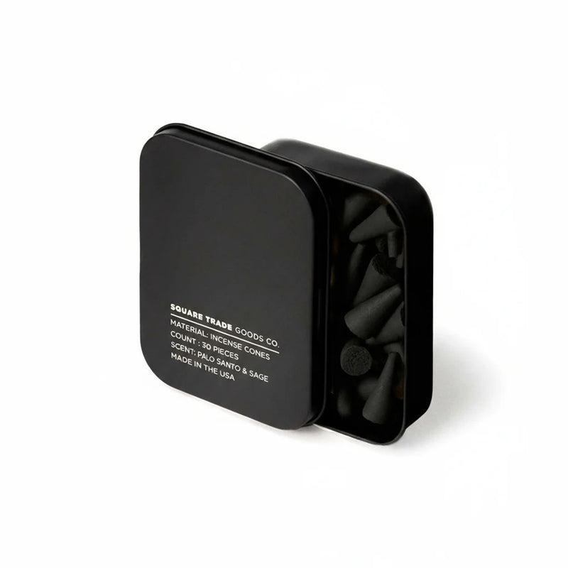 Square Trade Goods Palo Santo & Sage Incense Cones - August Shop