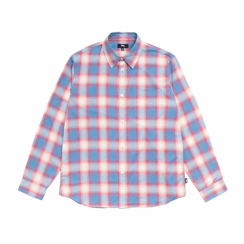 Stüssy Beach Ombre Plaid Shirt (Blue) - August Shop