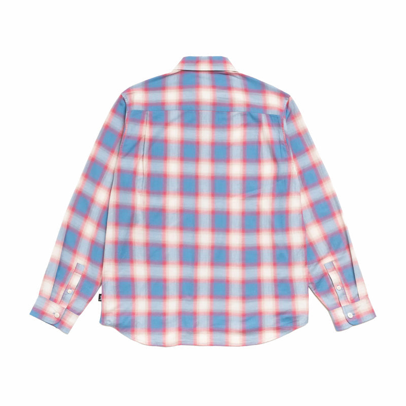 Stüssy Beach Ombre Plaid Shirt (Blue) - August Shop