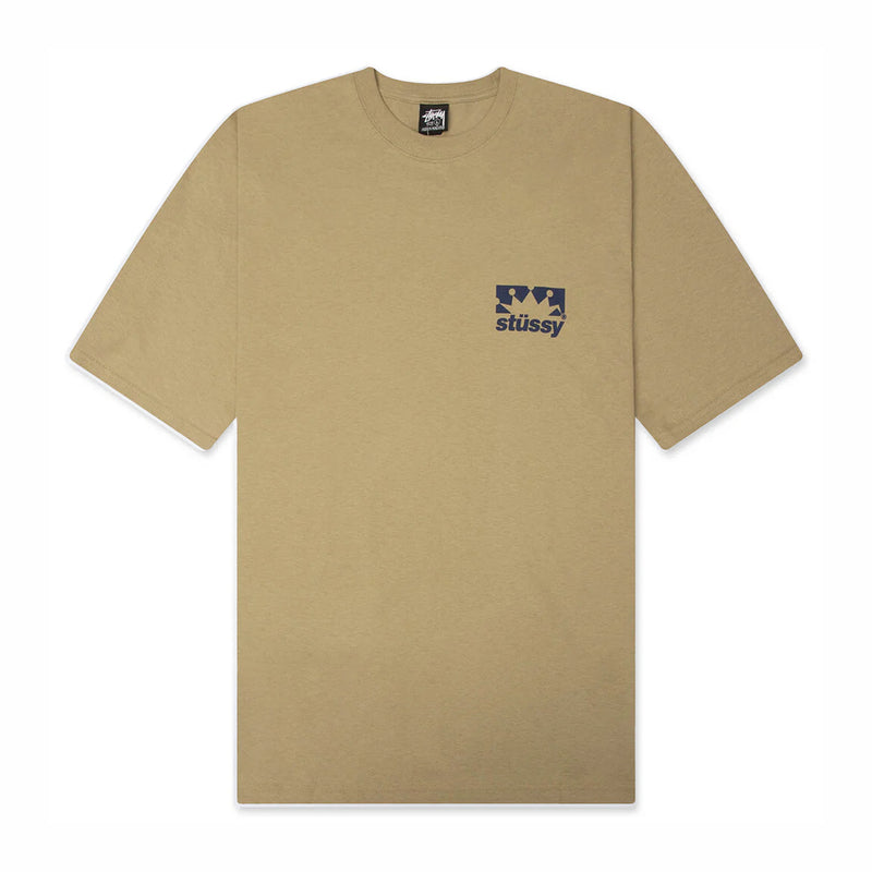 Stüssy Box Crown Tee (Khaki) - August Shop