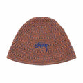 Stüssy Hemp Stock Knit Bucket Hat (Multi Brown) - August Shop