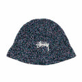 Stüssy Hemp Stock Knit Bucket Hat (Multi Navy) - August Shop
