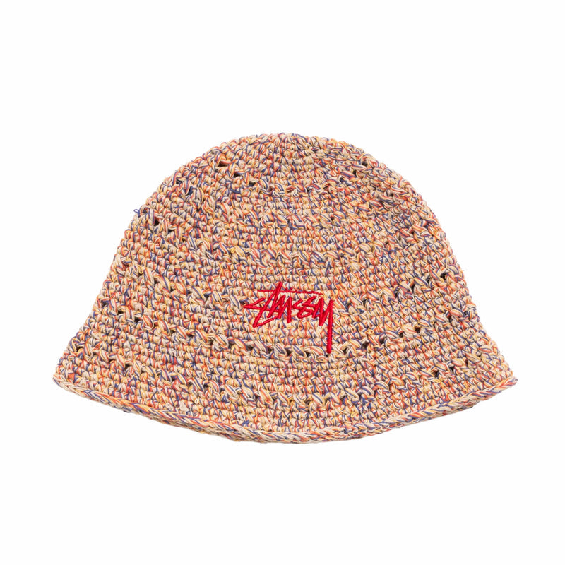 Stüssy Hemp Stock Knit Bucket Hat (Multi Tan) - August Shop