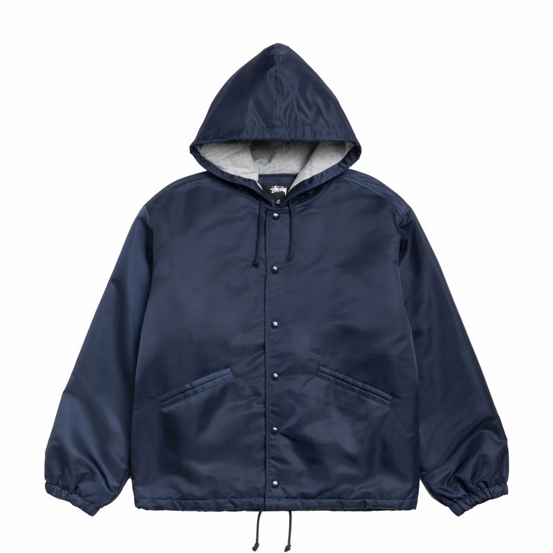 Stüssy Hooded Coaches Jacket (Navy) - August Shop