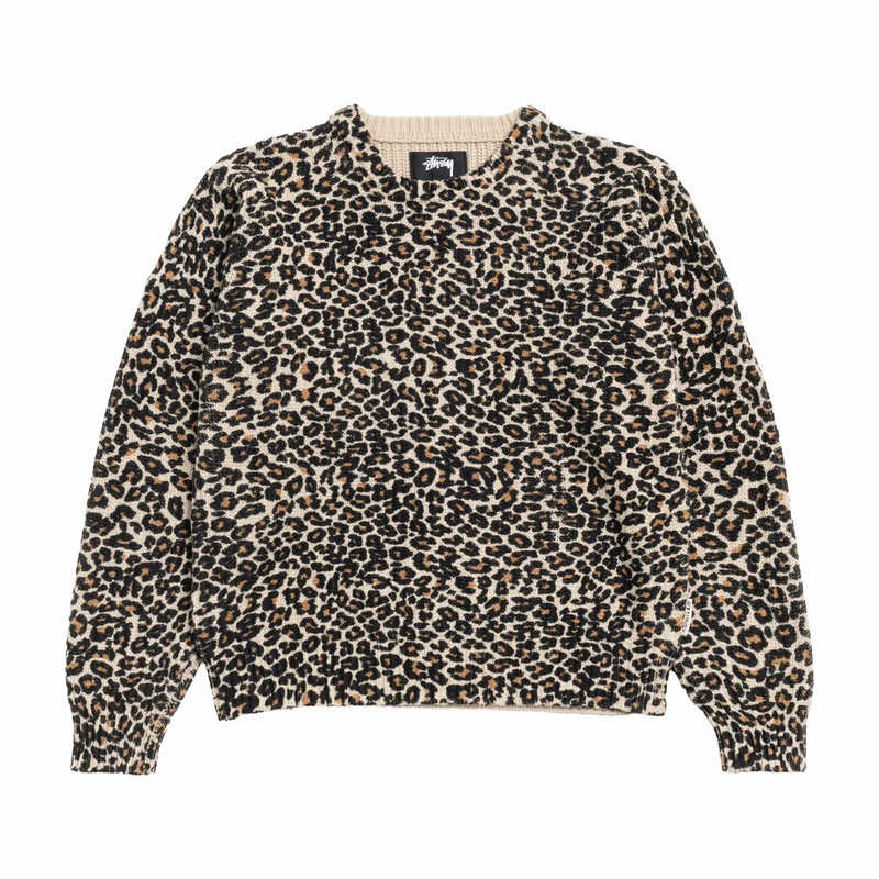 Stüssy Leopard Sweater (Leopard) - August Shop