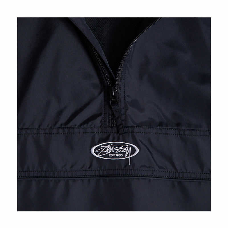Stüssy Lightweight Pullover Jacket (Black) - August Shop