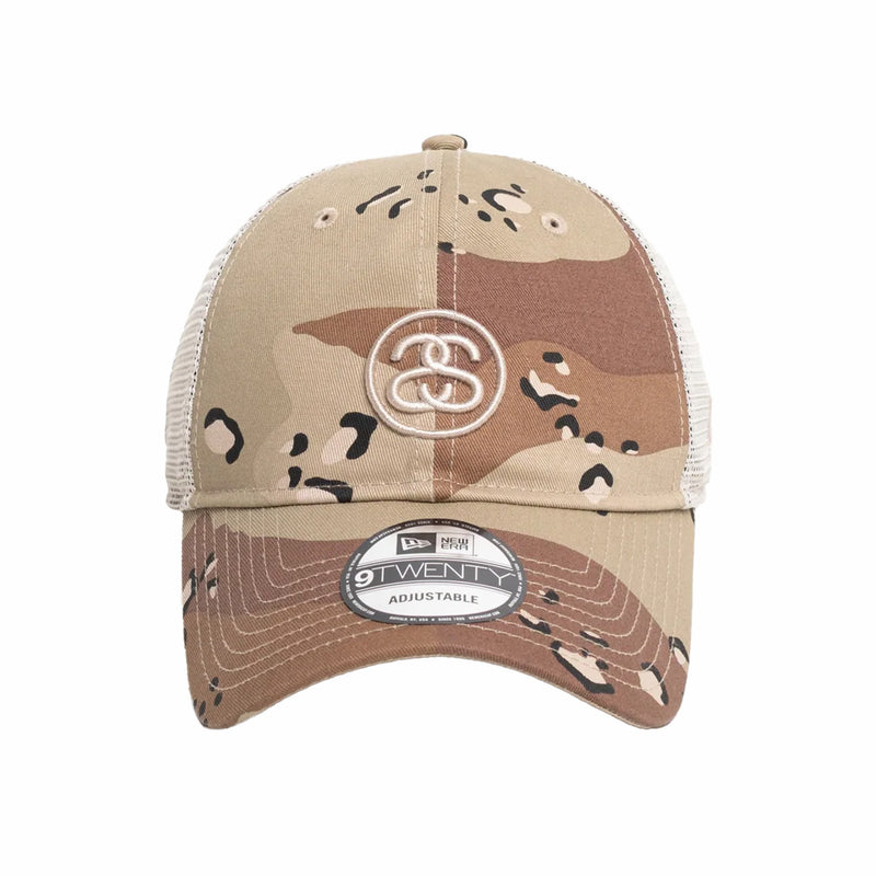 Stüssy SS Link Trucker 9Twenty Hat (Desert Camo) - August Shop