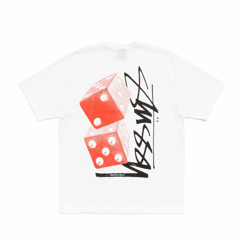 Stüssy Tall Dice Tee (White) - August Shop
