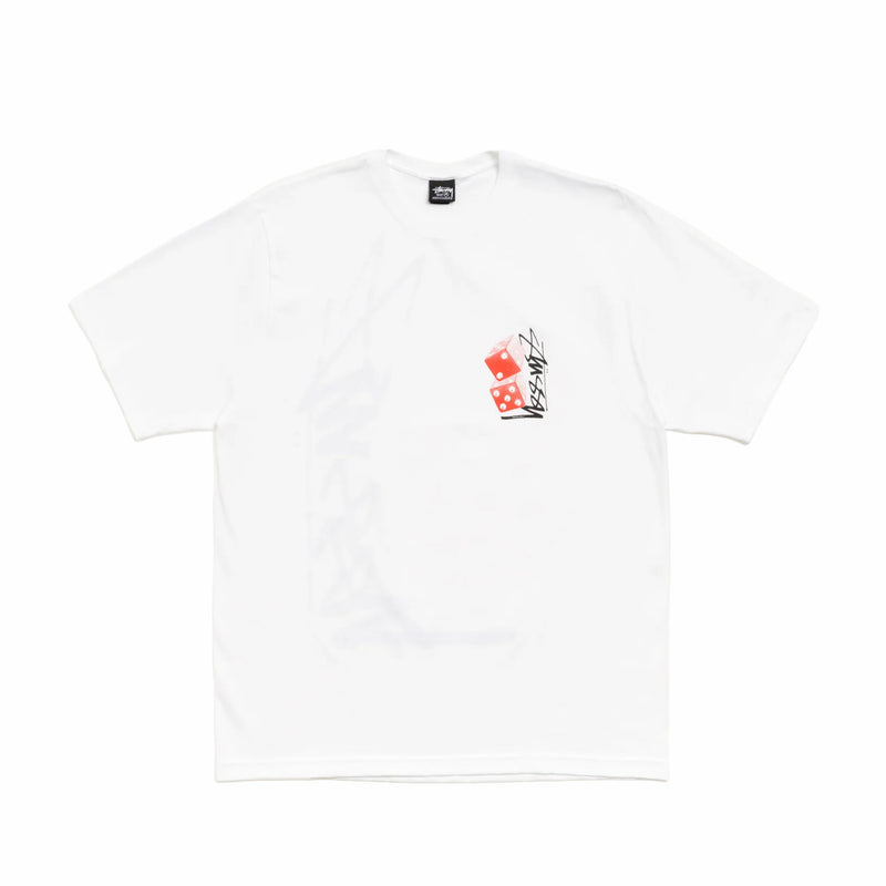 Stüssy Tall Dice Tee (White) - August Shop