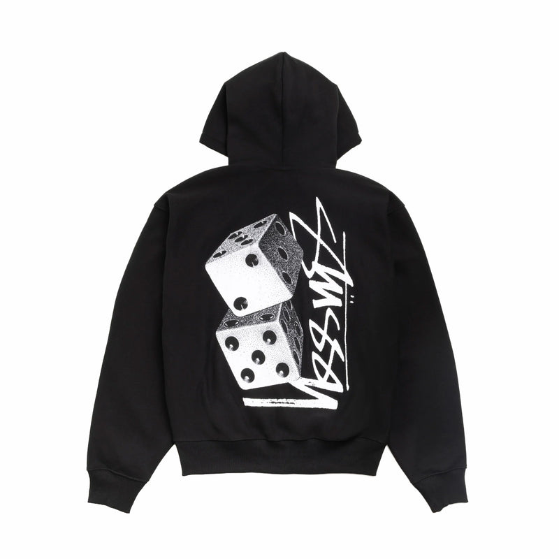 Stüssy Tall Dice Zip Hoodie (Black) - August Shop