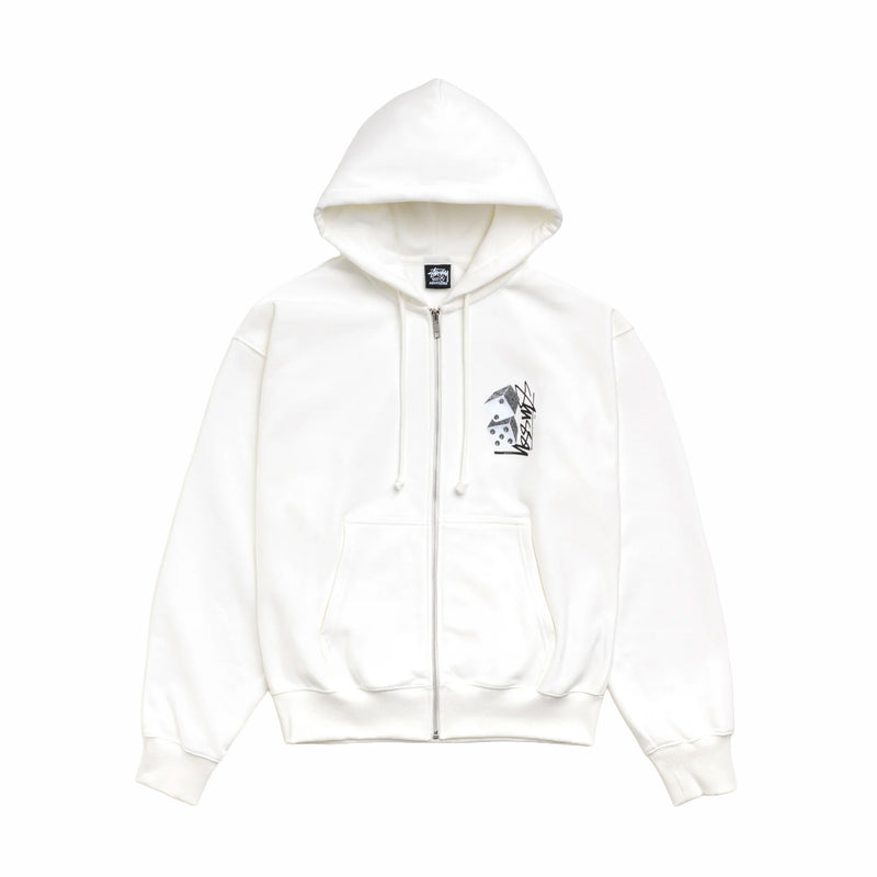 Stüssy Tall Dice Zip Hoodie (Off White) - August Shop
