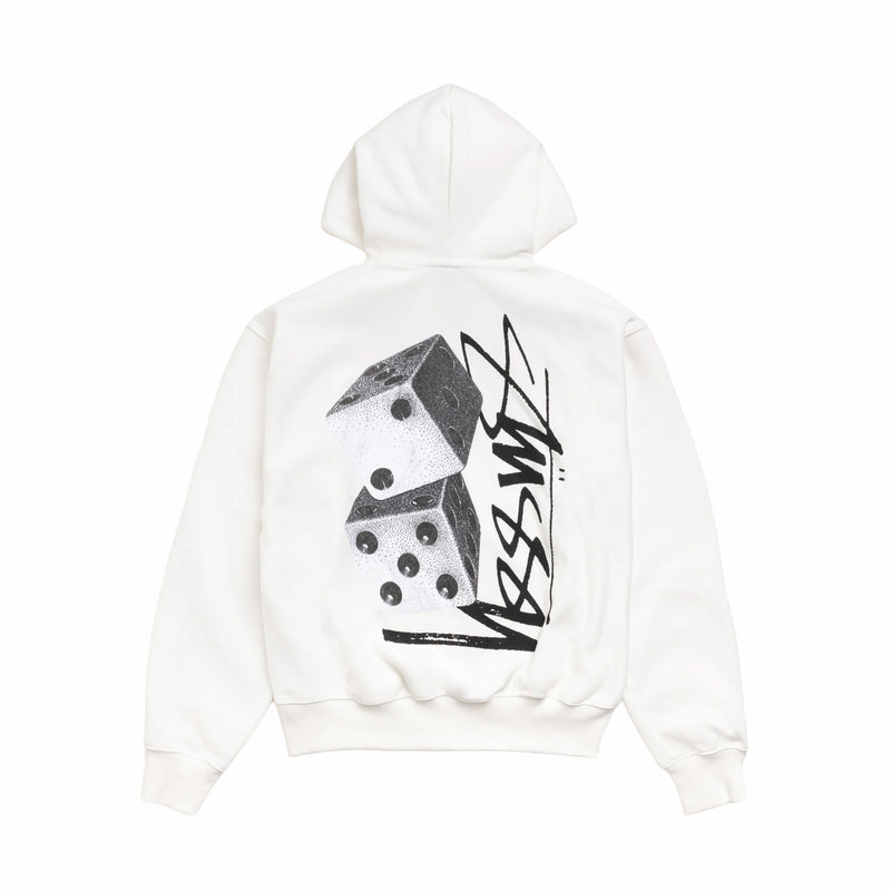 Stüssy Tall Dice Zip Hoodie (Off White) - August Shop