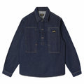 Stan Ray Painters Pop Over Shirt - Single Rinse Denim (Navy) - August Shop