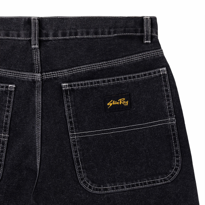 Stan Ray Wide 5 Short (Washed Black Denim) - August Shop