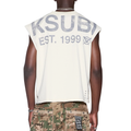 STATE HALEN CUT OFF TEE ECRU