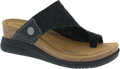 Quarter turn view Women's Birkenstock Footwear style name Summer in color Black. Sku: 4035001