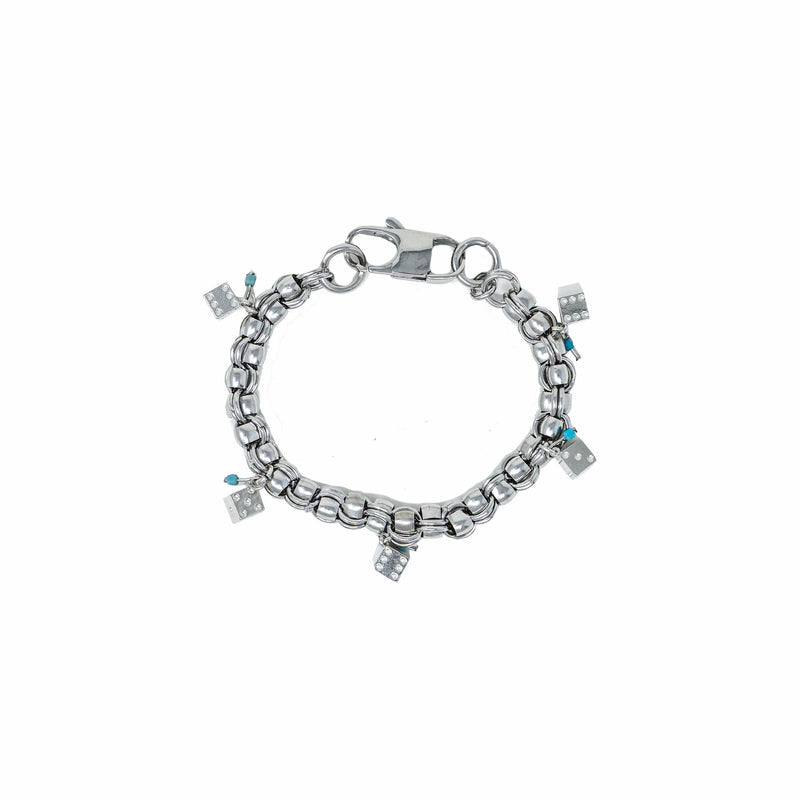 Tears of Venus "Snake Eyes" 7" Bracelet (Silver) - August Shop
