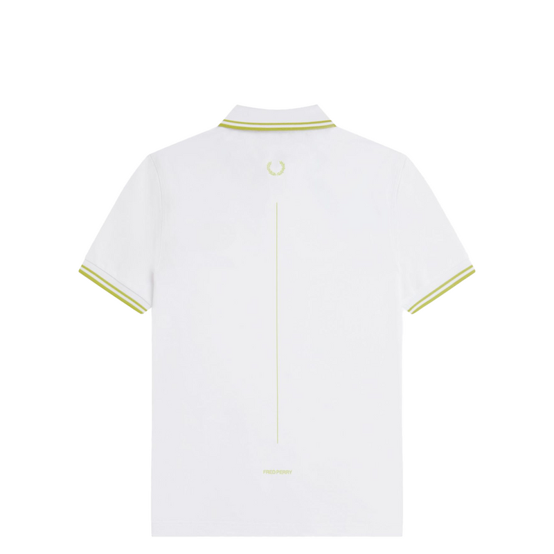 TENNIS FRED PERRY SHIRT WHITE & CITRON