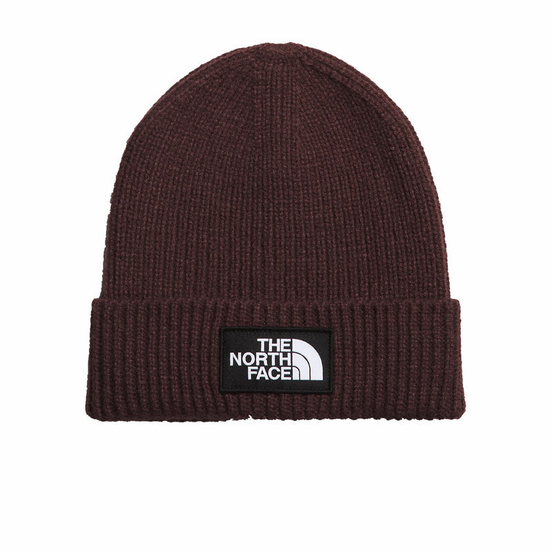 The North Face TNF Box Logo Cuffed Beanie (Coal Brown) - August Shop
