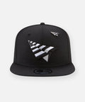The Original Crown Old School Snapback Hat with Green Undervisor