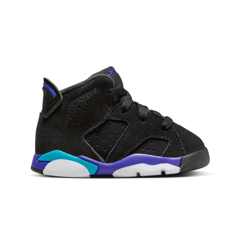 Toddler Jordan 6 Retro "Aqua" Black/Bright Concord-Aquatone (DV3606 004)