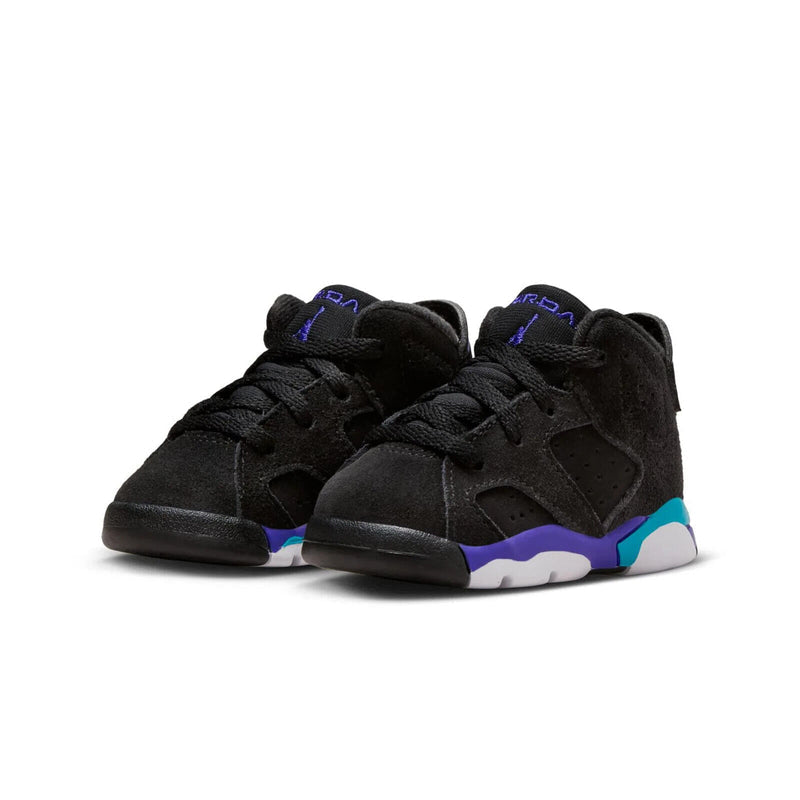 Toddler Jordan 6 Retro "Aqua" Black/Bright Concord-Aquatone (DV3606 004)