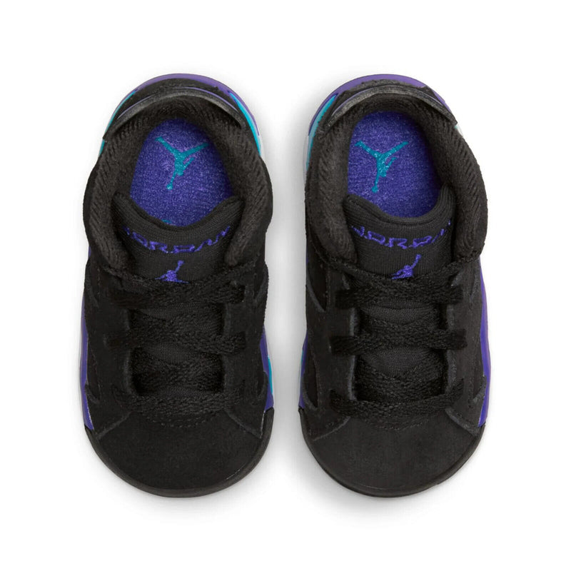 Toddler Jordan 6 Retro "Aqua" Black/Bright Concord-Aquatone (DV3606 004)